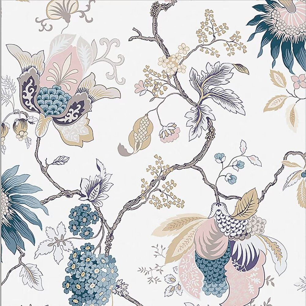 Graham & Brown Bordado Dusk 105763, 2 Rolls Jacobean Floral Wallpaper, New